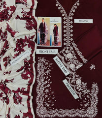 EMBERIDERY LAWN 3PC UNSTICHED