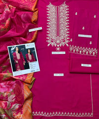 EMBERIODERY LAWN 3PC UNSTICHED
