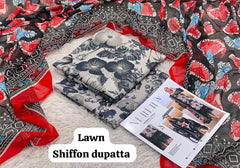NUREH LAWN 3PC UNSTICHED