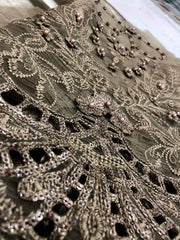 Organza 3 Pc Suit Embroidered