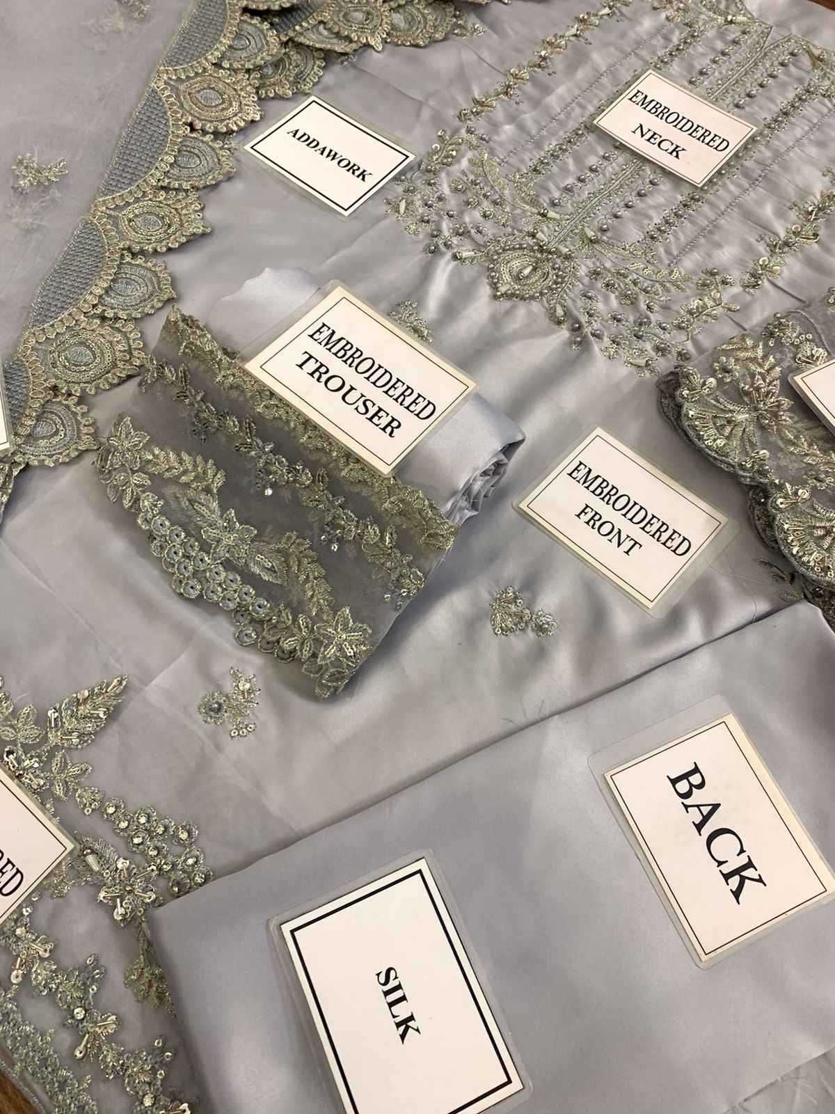 MUSHQ BRAND LUXURY Weeding Collection Embroidered Suit
