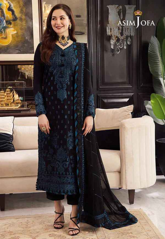 Asim Jofa Summer Collection: Lawn with Bamber Chiffon Dupatta