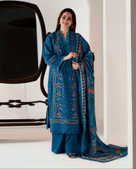 KASERIYA EMB LAWN 3PC UNSTICHED