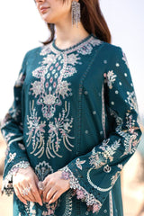 QALAMKAR Embroidered Lawn Suit with Bamber Dupatta