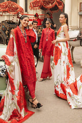 MUSHQ Embroidered Lawn Collection by Alnisa with Silk Dupatta