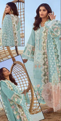 Crimson Chikankari Lawn Suit with Heavy Embroidered Jacquard Dupatta