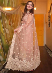 Zara Shah Jahan Luxury 4160: Double-Head Embroidered Lawn with Cotton-Net Dupatta