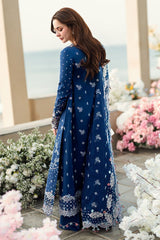 Hania's Eid Edit – Luxe Embroidered Lawn Ensemble by Qalamkar