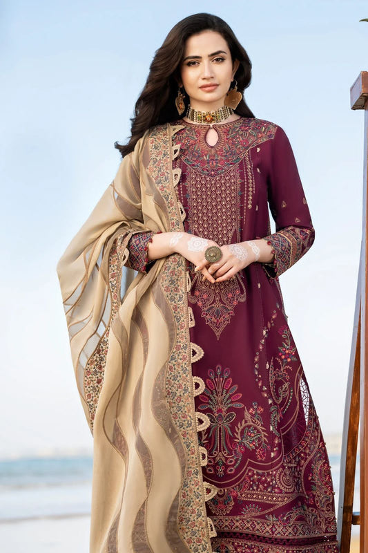 JAZMIN | Premium Replica Edition – Unstitched 2PC Lawn Cotton Suit