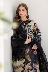 Barooque Luxury Lawn Collection 2025/26 – 3PC Embroidered Suit