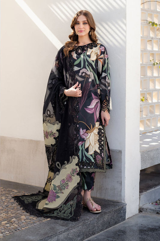 Barooque Luxury Lawn Collection 2025/26 – 3PC Embroidered Suit
