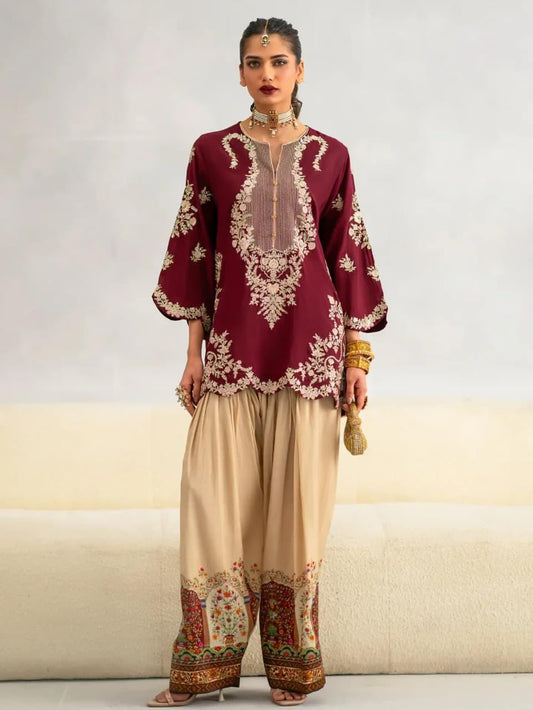 SILK EMRIEODERY 2 PIECE