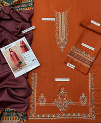 Brand: Iznik / Asling / Zara Shah Jahan / Maria B / Urge / Charizma / Cross Stitched
Fabric: Dhanak Marina with Wool Shawl with embroidery shwl
Product Details:
• Front: plain marina patch with Embroidered Dhanak Marina shirt
• Sleeves: Embroidered