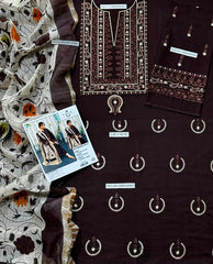 EMBERIODERY LAWN 3PC UNSTICHED
