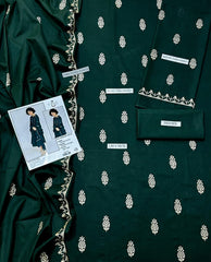 EMBERIODERY LAWN 3PC UNSTICHED