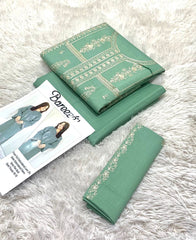 BAROUQE LAWN EMB 2PC UMSTICHED