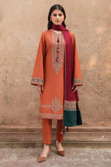 EMBERIODERY LAWN 3PC UNSTICHED