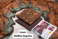 MARIA B LAWN 3PC UNSTICHED