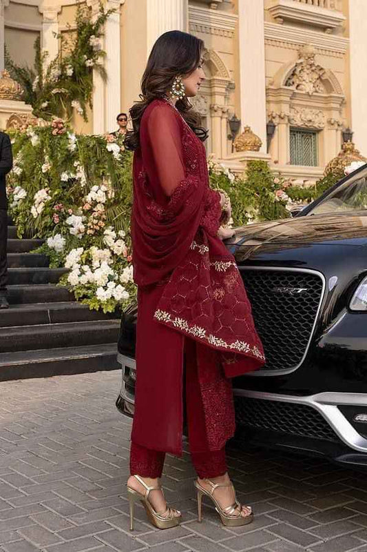 Azure Embroidery 3Pc Chiffon Collection