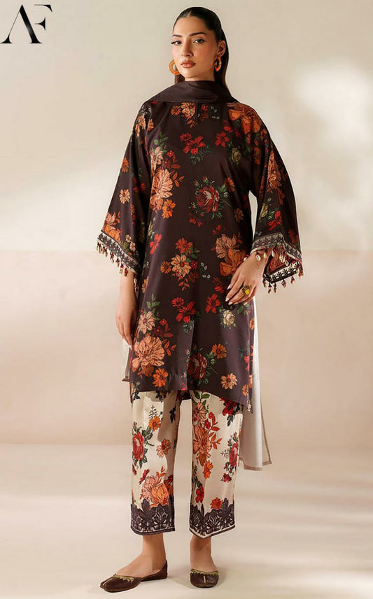 IZNIK LAWN 3PC UNSTICHED