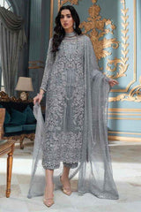 Luxury Festive Collection – Organza & Satin Silk Embroidered Suit
