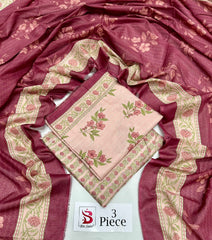BIN SAEED | Premium Unstitched 3-Piece Lawn Suit (Article 34)