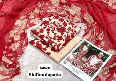 ZAINAB CHITTANI LAWN 3PC UNSTTICTHED
